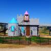 Play castle at Charming Pony Ranch. 2 story play house with playground. 